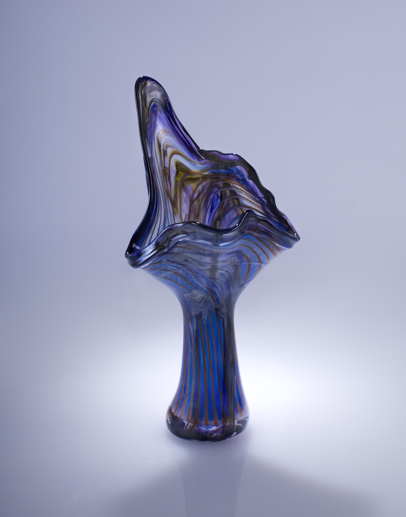 Cobalt Hand blown Glass Art