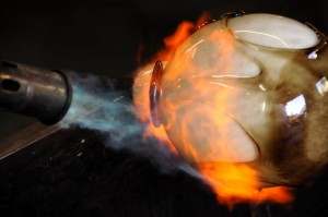 Forming Blown Glass Art