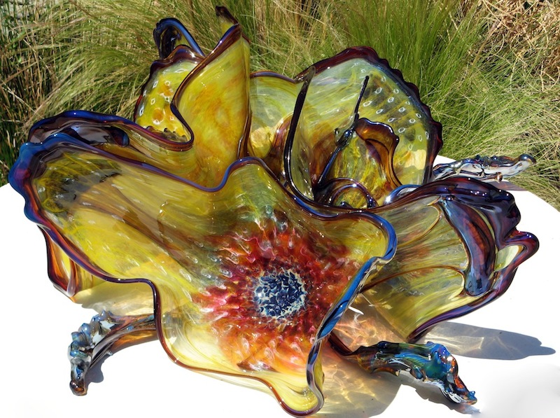 Glass Lilly Sculptures